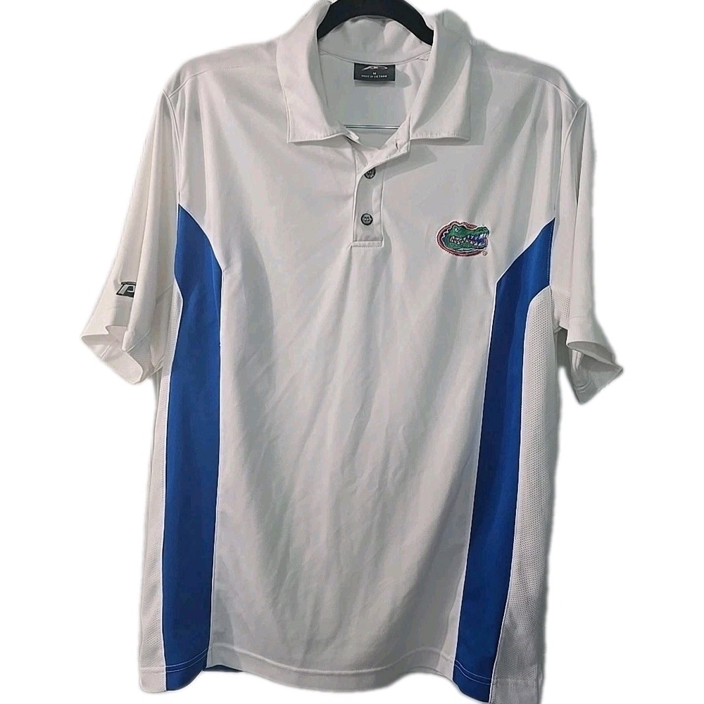 Pro Player‎ Men's Polo Shirt Size Medium Florida Gators Short Sleeve Football